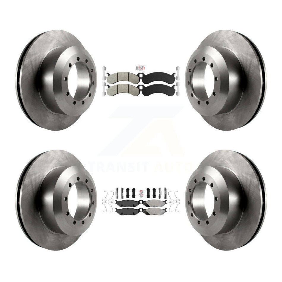 Front Rear Semi-Metallic Pads And Disc Brake Rotors Kit For Ford F-53 Motorhome Chassis K8A-107571