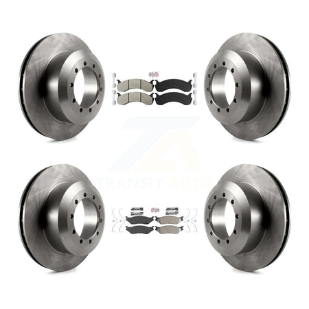 Front Rear Semi-Metallic Pads And Disc Brake Rotors Kit For Ford F-53 Motorhome Chassis K8A-107572