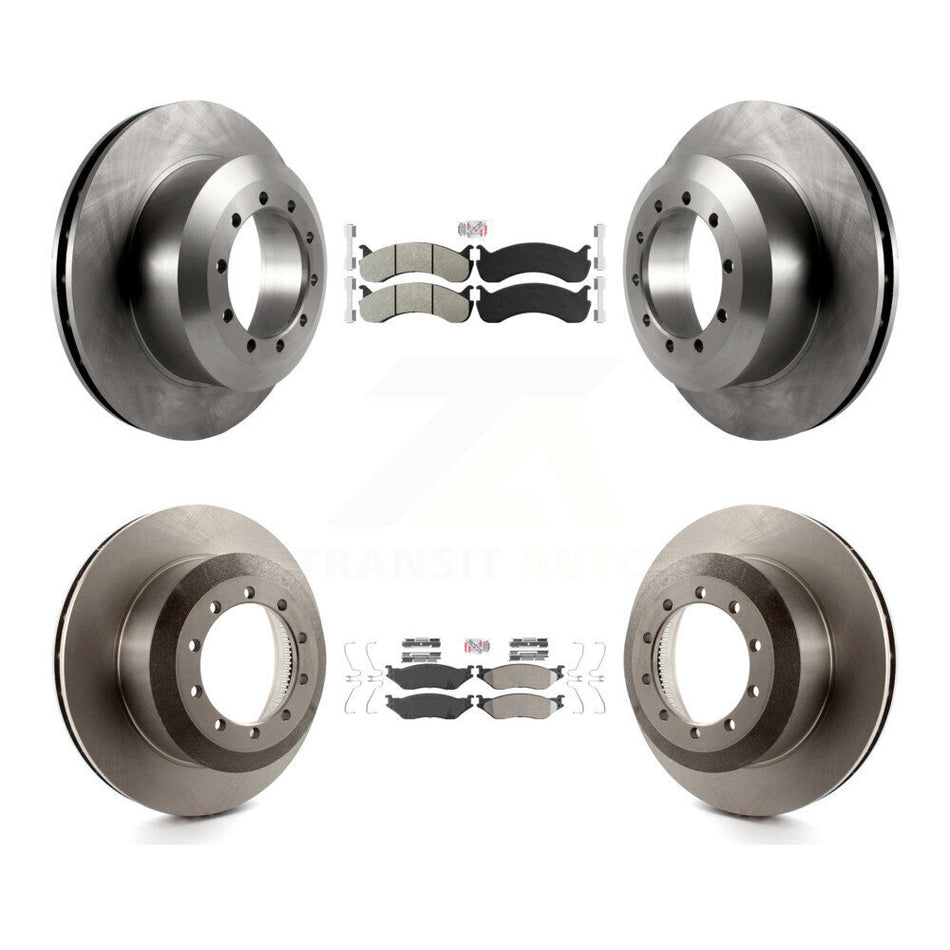Front Rear Semi-Metallic Pads And Disc Brake Rotors Kit For Ford F-53 Motorhome Chassis K8A-107576