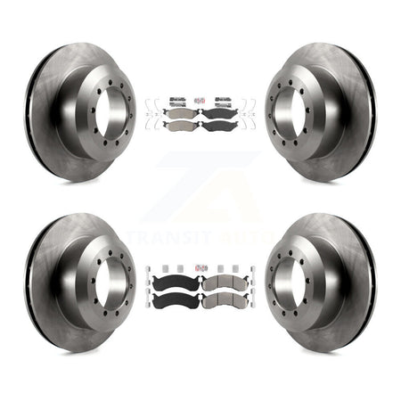 Front Rear Semi-Metallic Pads And Disc Brake Rotors Kit For Ford F-53 Motorhome Chassis K8A-107577