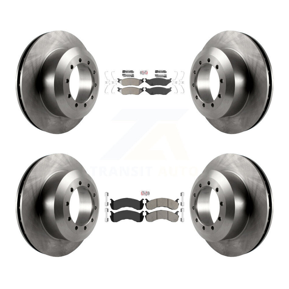 Front Rear Semi-Metallic Pads And Disc Brake Rotors Kit For Ford F-53 Motorhome Chassis K8A-107578