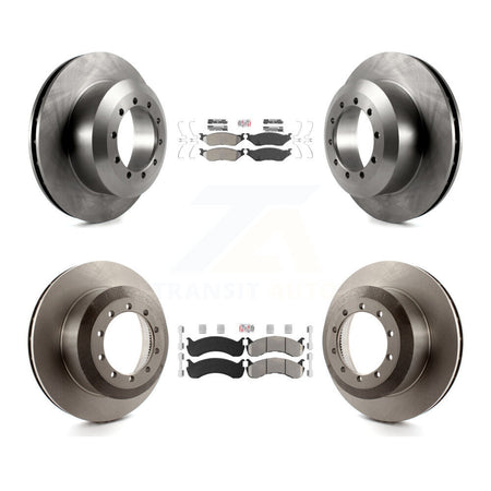Front Rear Semi-Metallic Pads And Disc Brake Rotors Kit For Ford F-53 Motorhome Chassis K8A-107579