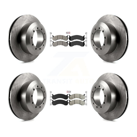 Front Rear Semi-Metallic Pad & Brake Rotors Kit For Ford F-59 Commercial Stripped Chassis K8A-107584