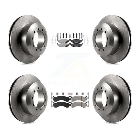 Front Rear Semi-Metallic Pad & Brake Rotors Kit For Ford F-59 Commercial Stripped Chassis K8A-107585