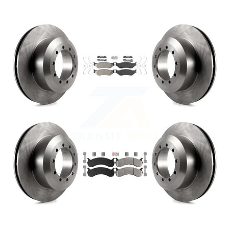 Front Rear Semi-Metallic Pad & Brake Rotors Kit For Ford F-59 Commercial Stripped Chassis K8A-107587