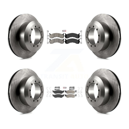 Front Rear Semi-Metallic Pad & Brake Rotors Kit For Ford F-59 Commercial Stripped Chassis K8A-107592