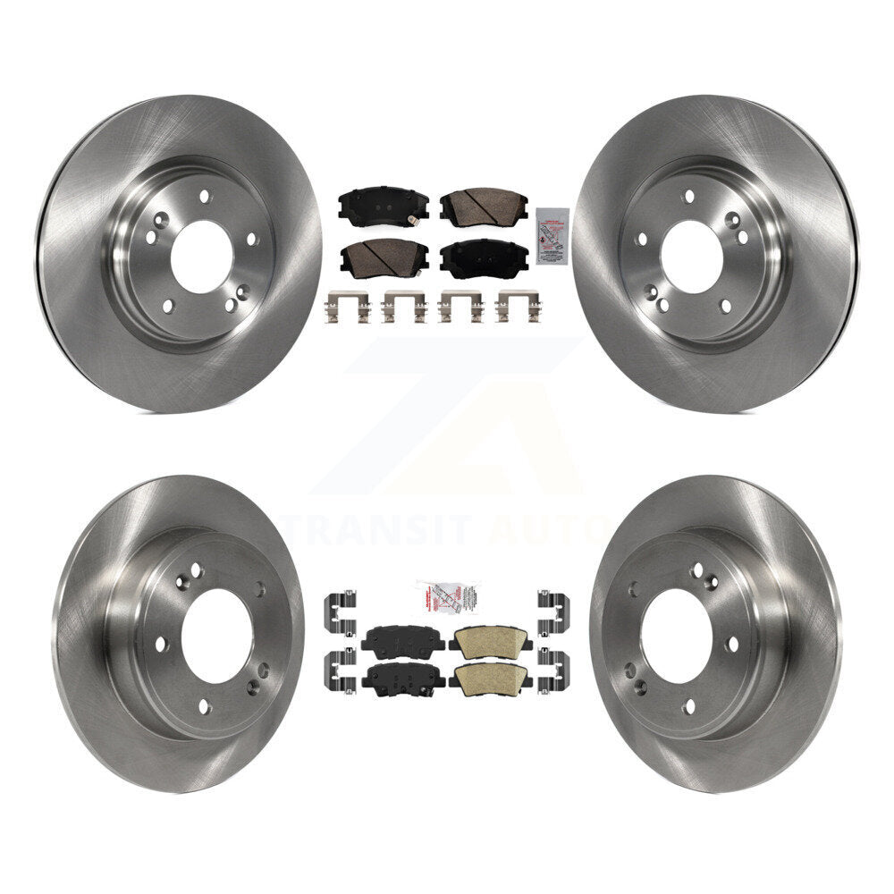 Front Rear Ceramic Pads And Disc Brake Rotors Kit For Kia Soul K8A-107599