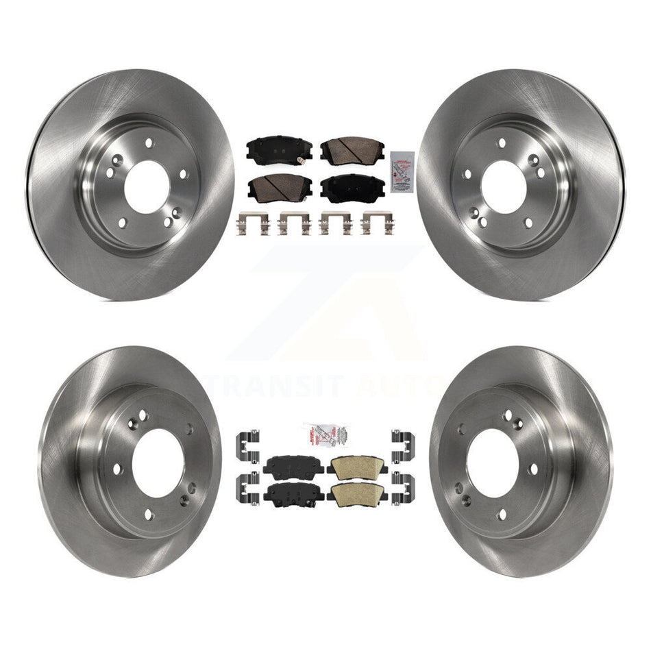 Front Rear Ceramic Pads And Disc Brake Rotors Kit For Kia Soul K8A-107599