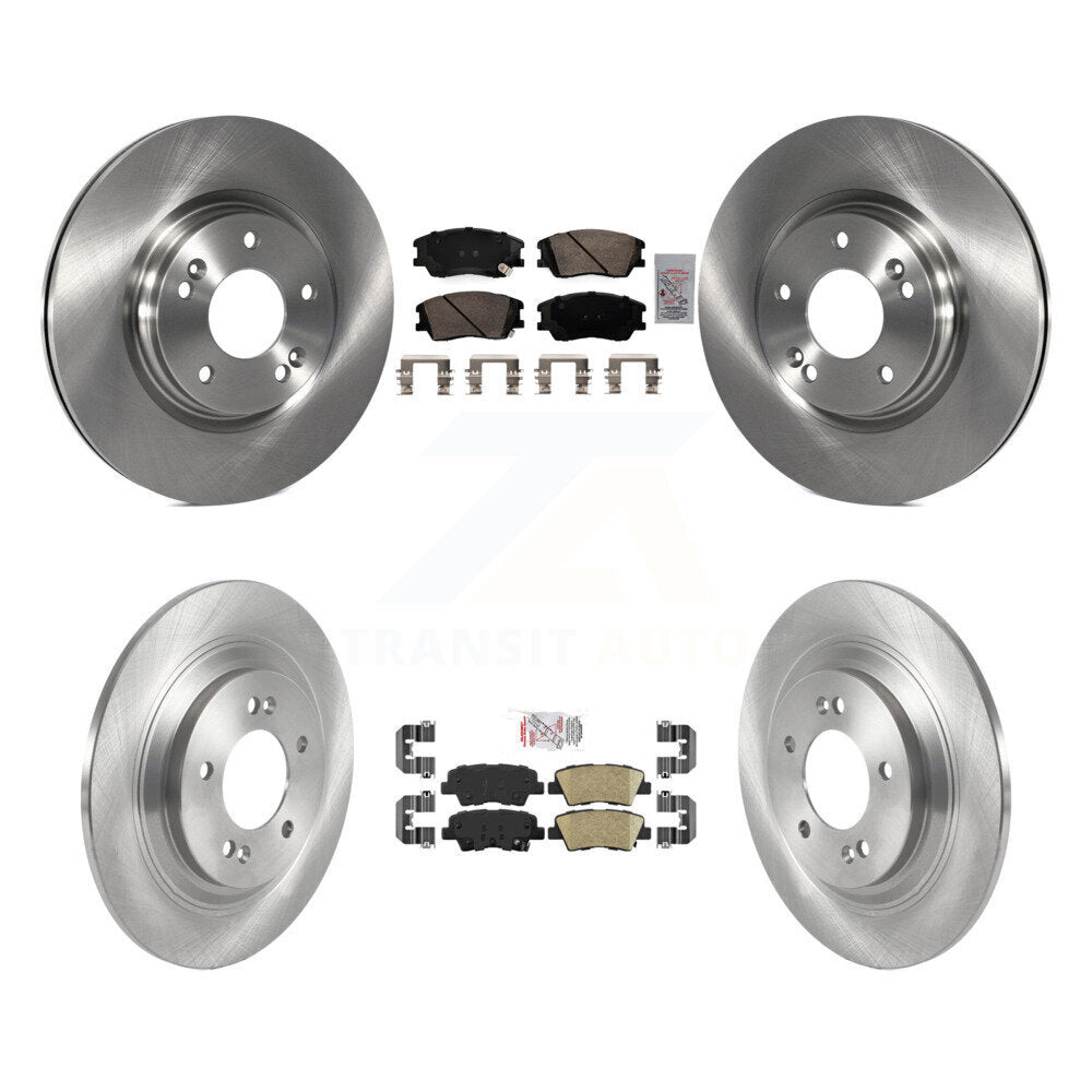 Front Rear Ceramic Pads And Disc Brake Rotors Kit For 2020-2023 Kia Soul EV K8A-107600