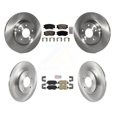 Front Rear Ceramic Pads And Disc Brake Rotors Kit For 2020-2023 Kia Soul EV K8A-107600