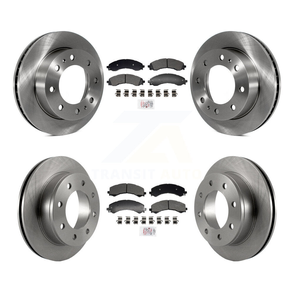 Front Rear Semi-Metallic Pad & Disc Brake Rotor Kit For GMC Savana 2500 Chevrolet Express K8A-107603