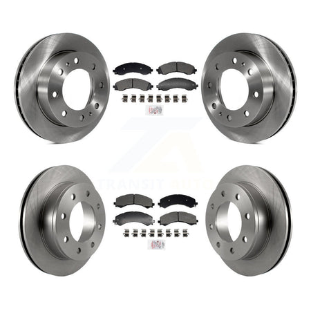 Front Rear Semi-Metallic Pad & Disc Brake Rotor Kit For GMC Savana 2500 Chevrolet Express K8A-107603