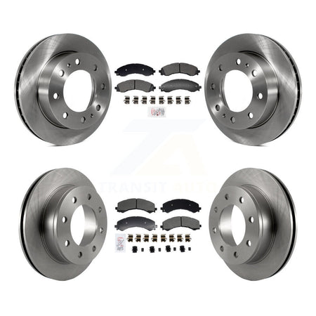 Front Rear Semi-Metallic Pad & Disc Brake Rotor Kit For GMC Savana 2500 Chevrolet Express K8A-107604