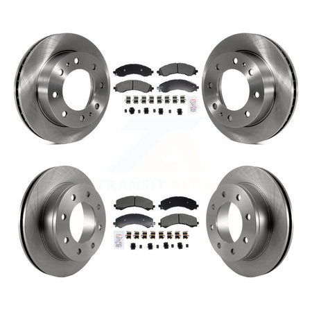 Front Rear Semi-Metallic Pad & Disc Brake Rotor Kit For GMC Savana 2500 Chevrolet Express K8A-107606