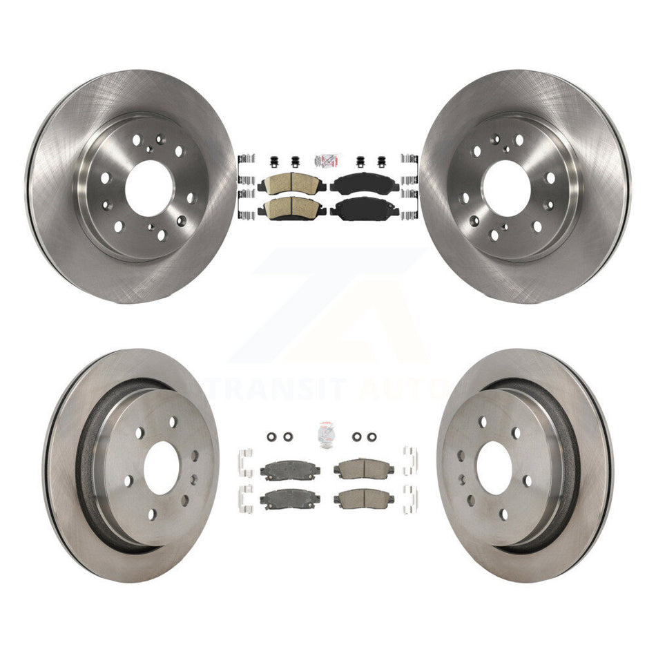 Front Rear Ceramic Pads And Disc Brake Rotors Kit For Cadillac XTS K8A-107614
