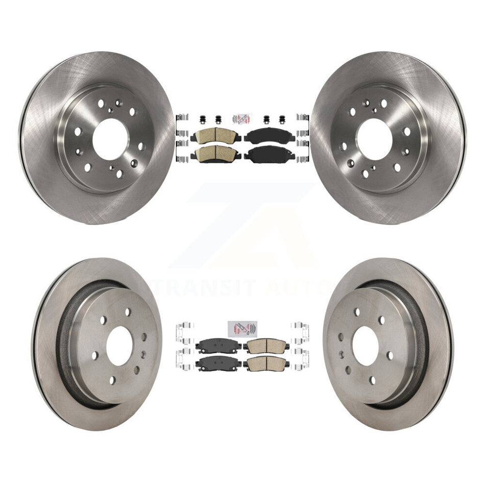 Front Rear Ceramic Pads And Disc Brake Rotors Kit For Cadillac XTS K8A-107615
