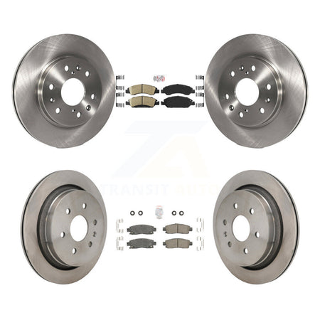 Front Rear Ceramic Pads And Disc Brake Rotors Kit For Cadillac XTS K8A-107616