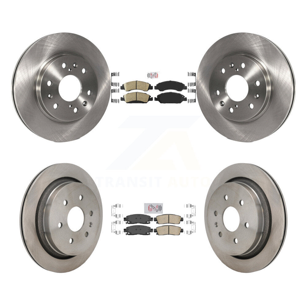 Front Rear Ceramic Pads And Disc Brake Rotors Kit For Cadillac XTS K8A-107617