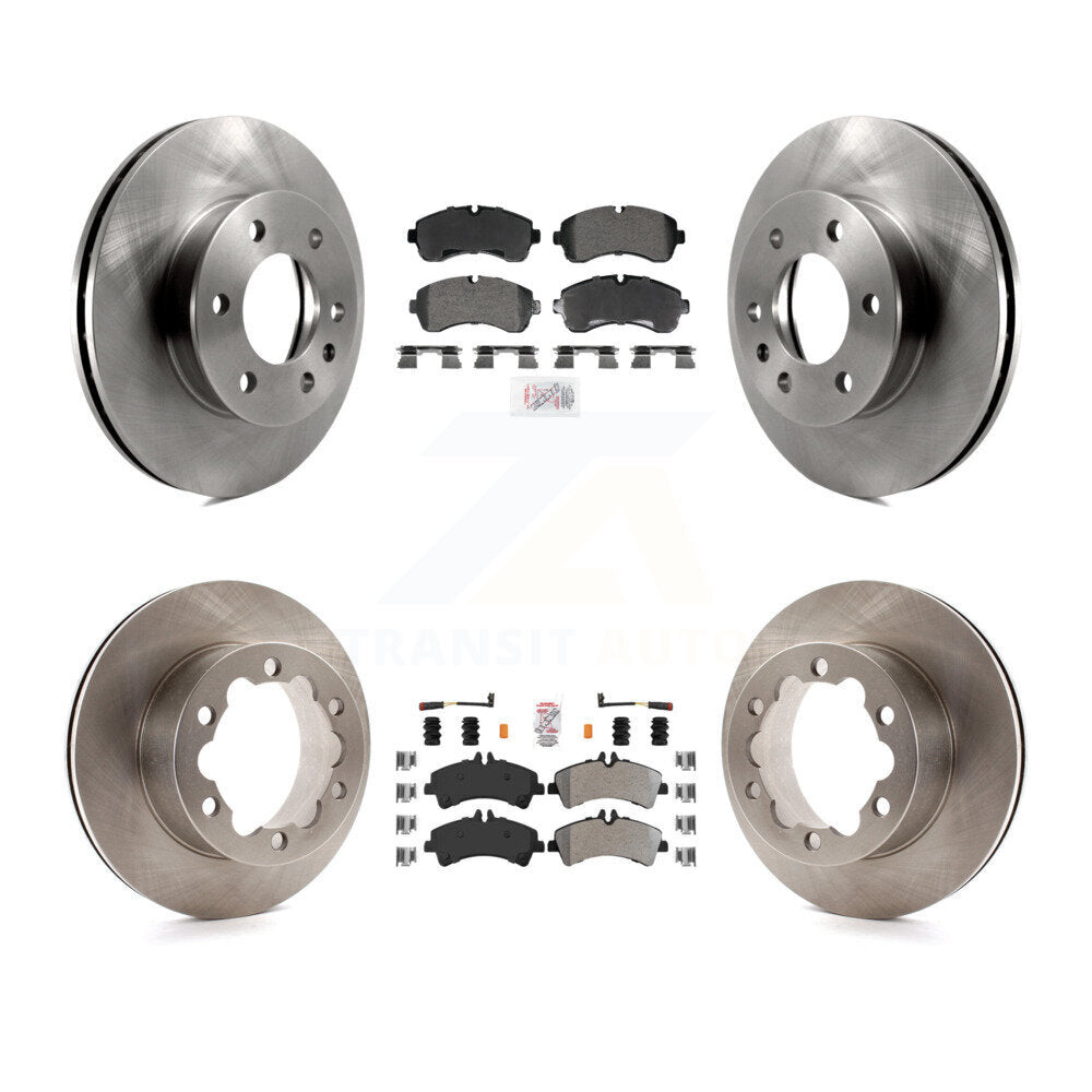 Front Rear Semi-Metallic Pad Brake Rotor Kit For Sprinter 3500 Mercedes-Benz Dodge 3500XD K8A-107624