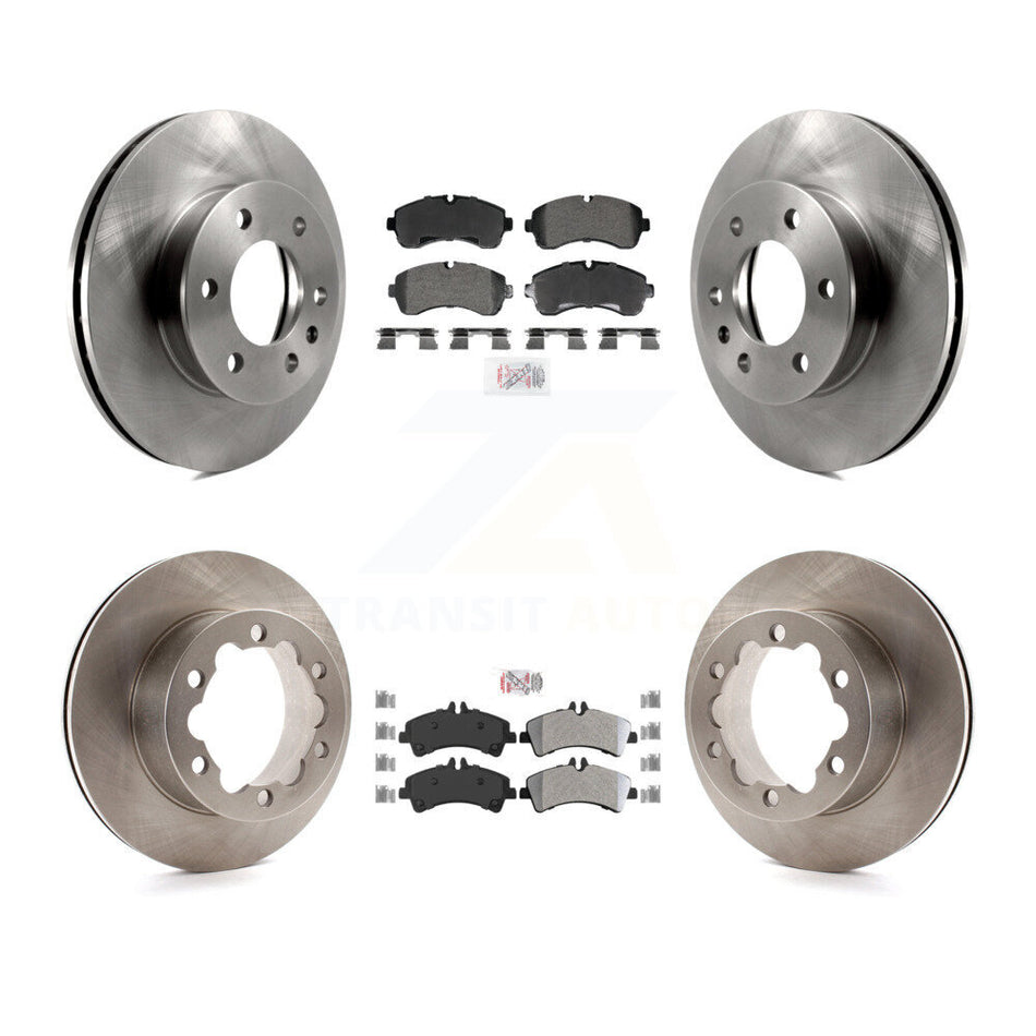 Front Rear Semi-Metallic Pad Brake Rotor Kit For Sprinter 3500 Mercedes-Benz Dodge 3500XD K8A-107625