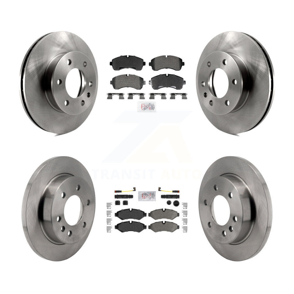 Front Rear Semi-Metallic Pad & Brake Rotors Kit For Mercedes-Benz Sprinter 2500 3500 4500 K8A-107633