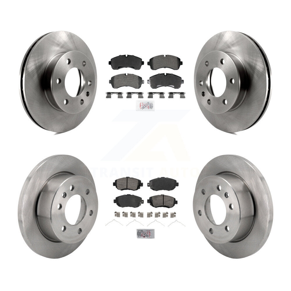 Front Rear Semi-Metallic Pad & Brake Rotors Kit For Mercedes-Benz Sprinter 2500 3500 1500 K8A-107634