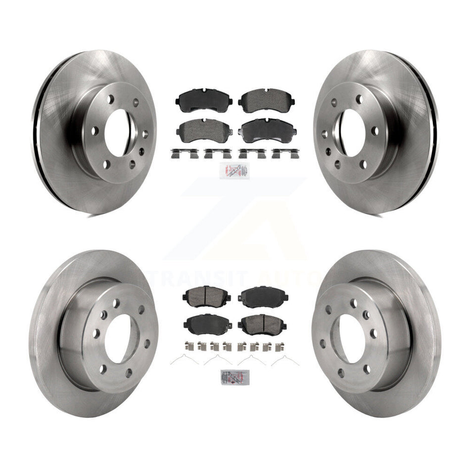 Front Rear Semi-Metallic Pad & Brake Rotors Kit For Mercedes-Benz Sprinter 2500 3500 1500 K8A-107634