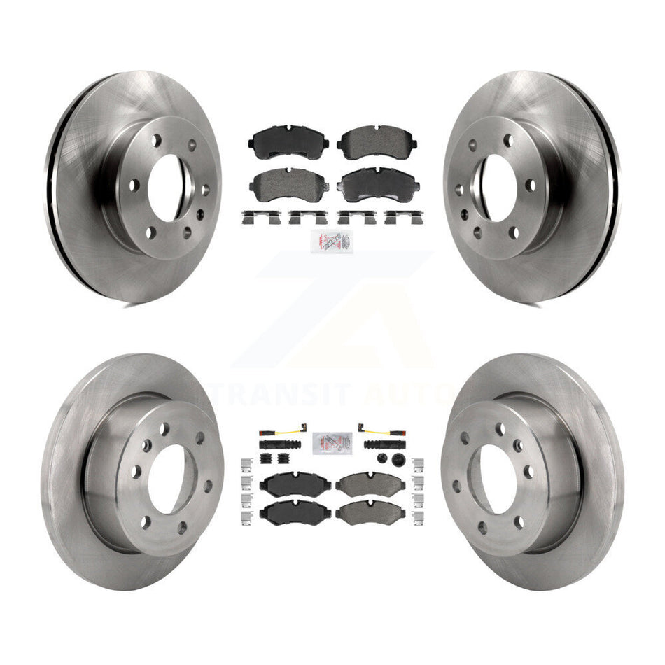 Front Rear Semi-Metallic Pad & Brake Rotors Kit For Mercedes-Benz Sprinter 2500 3500 1500 K8A-107635