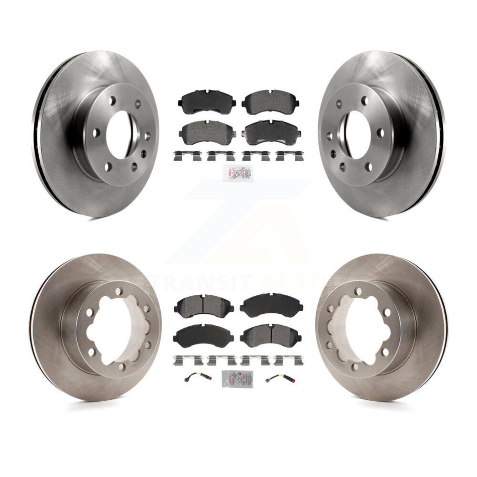 Front Rear Semi-Metallic Pad Brake Rotors Kit For Mercedes-Benz Sprinter 3500 4500 3500XD K8A-107636