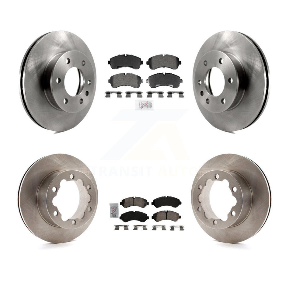 Front Semi-Metallic Rear Ceramic Pad Brake Rotor Kit For Mercedes-Benz Sprinter 3500 4500 K8A-107637