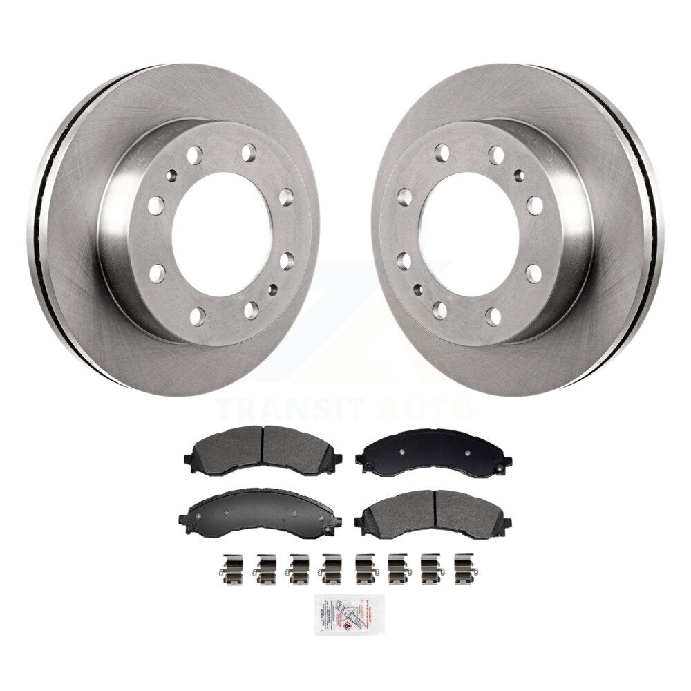 Front Disc Brake Rotor & Semi-Metallic Pad Kit For GMC Savana 3500 Chevrolet Express 4500 K8A-107648