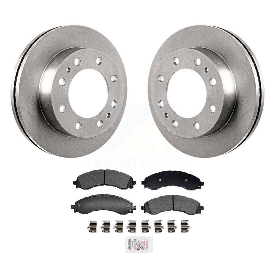 Front Disc Brake Rotor & Semi-Metallic Pad Kit For GMC Savana 3500 Chevrolet Express 4500 K8A-107648