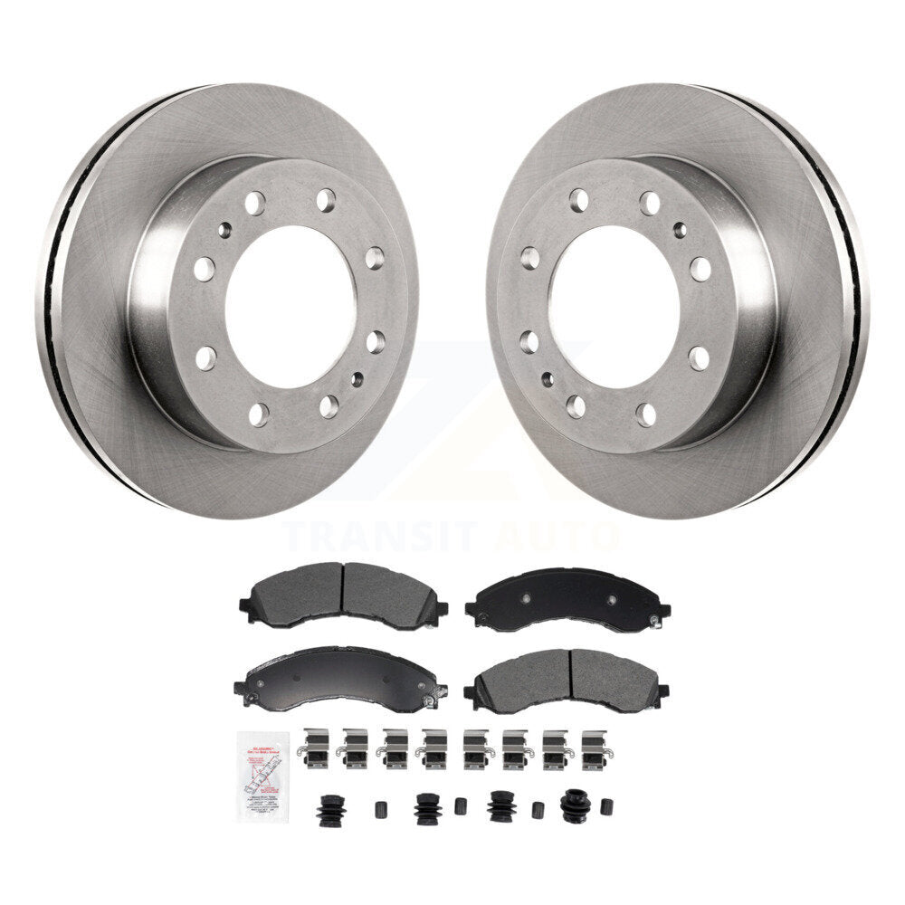 Front Disc Brake Rotor & Semi-Metallic Pad Kit For GMC Savana 3500 Chevrolet Express 4500 K8A-107650
