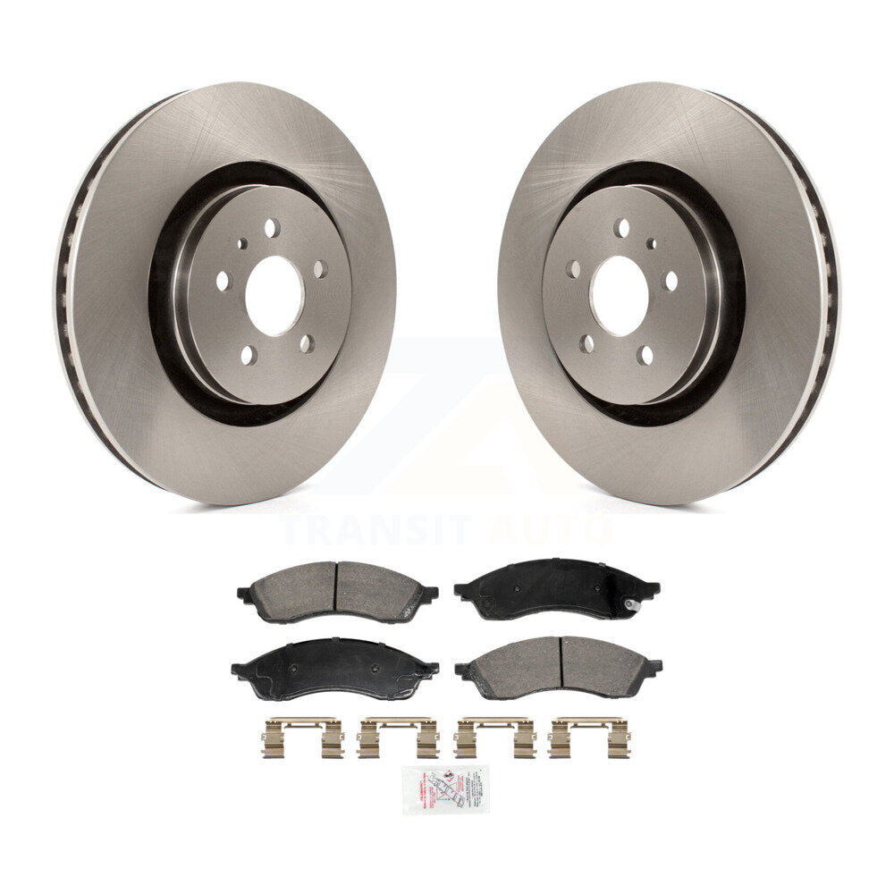Front Disc Brake Rotors And Ceramic Pads Kit For Lincoln Nautilus K8A-107657