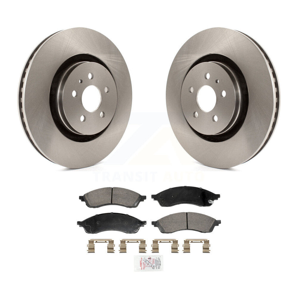 Front Disc Brake Rotors And Ceramic Pads Kit For Lincoln Nautilus K8A-107657