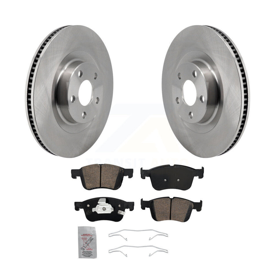 Front Disc Brake Rotors And Ceramic Pads Kit For 2022-2023 Ford Maverick K8A-107661