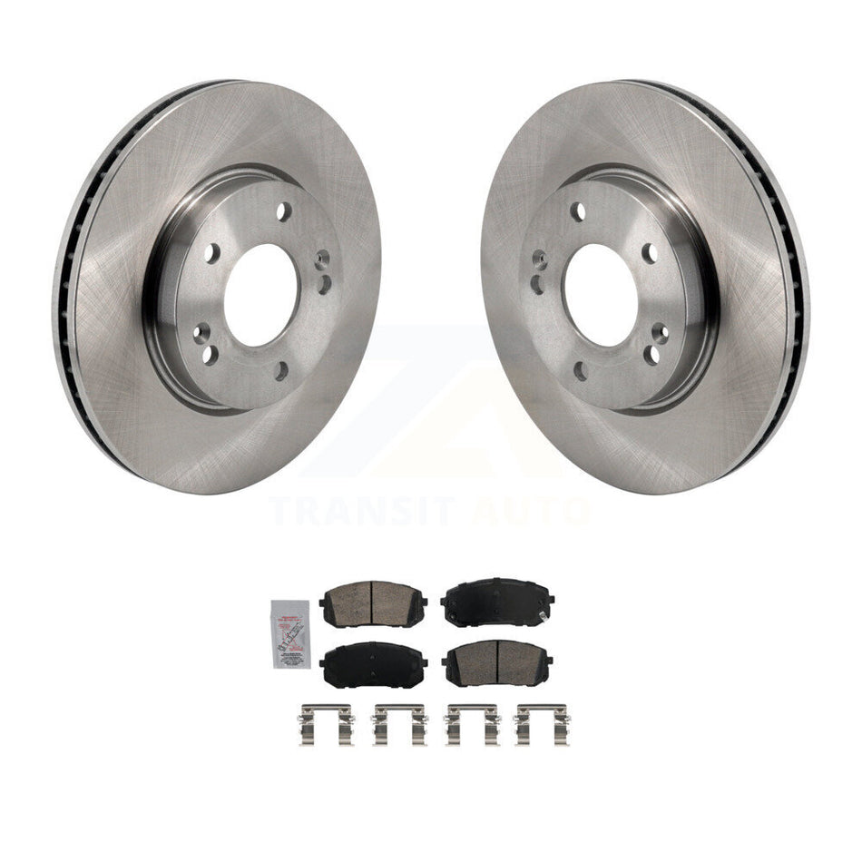 Front Disc Brake Rotors And Ceramic Pads Kit For Hyundai Elantra K8A-107663