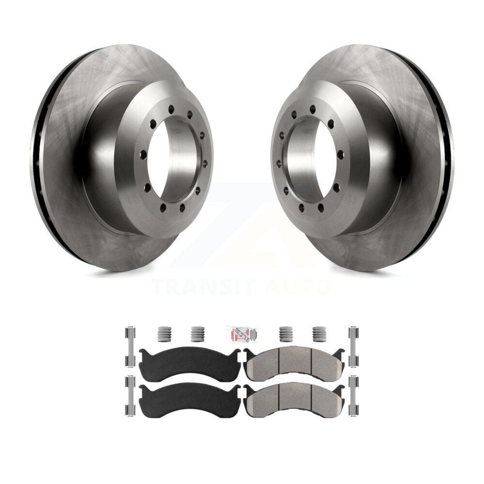 Rear Disc Brake Rotor And Semi-Metallic Pad Kit For Ford F-59 Commercial Stripped Chassis K8A-107666