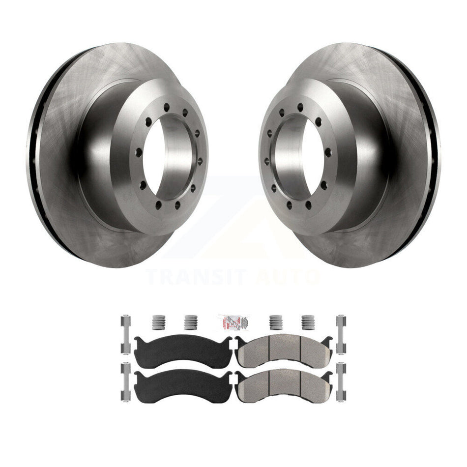 Rear Disc Brake Rotor And Semi-Metallic Pad Kit For Ford F-59 Commercial Stripped Chassis K8A-107666