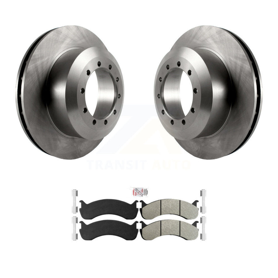 Rear Disc Brake Rotor And Semi-Metallic Pad Kit For Ford F-59 Commercial Stripped Chassis K8A-107667