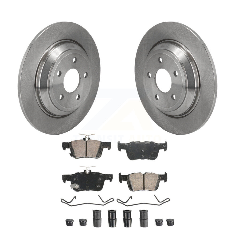 Rear Disc Brake Rotors And Ceramic Pads Kit For Ford Escape Bronco Sport Lincoln Corsair K8A-107671