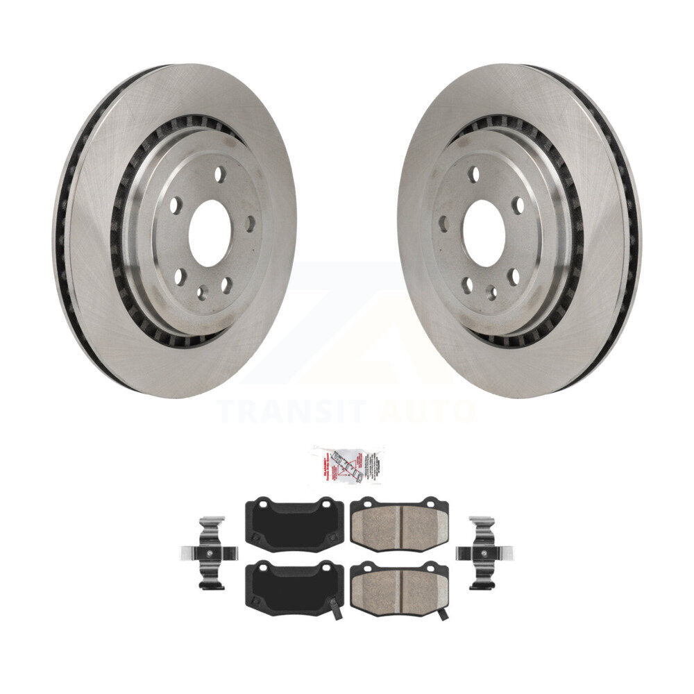 Rear Disc Brake Rotors And Ceramic Pads Kit For Chevrolet Camaro Cadillac ATS K8A-107674