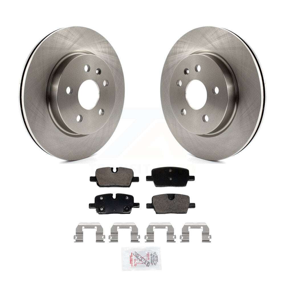 Rear Disc Brake Rotors & Ceramic Pad Kit For Cadillac CT5 With Single Piston Caliper K8A-107682