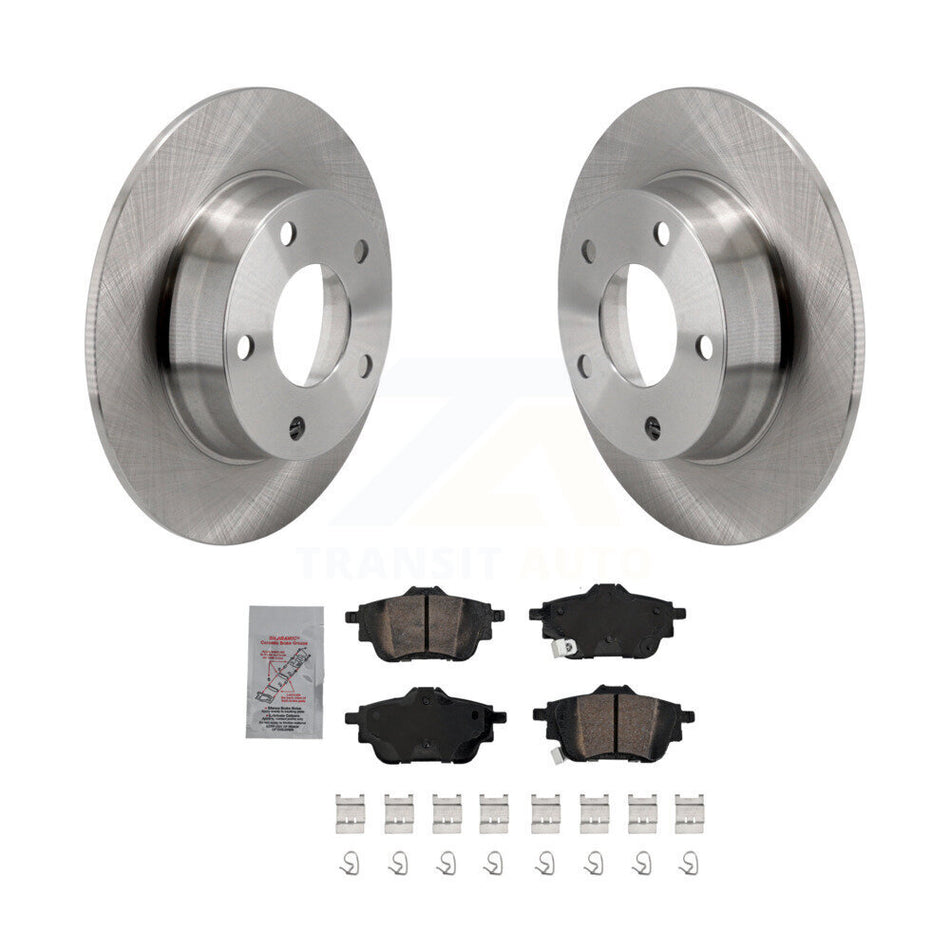 Rear Disc Brake Rotors And Ceramic Pads Kit For 2020-2023 Nissan Sentra rear brakes K8A-107684