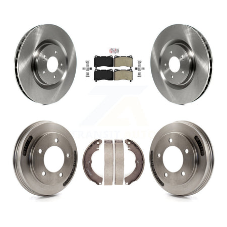 Front Rear Disc Brake Rotors Semi-Metallic Pads And Drum Kit For Mitsubishi Lancer K8A-107688