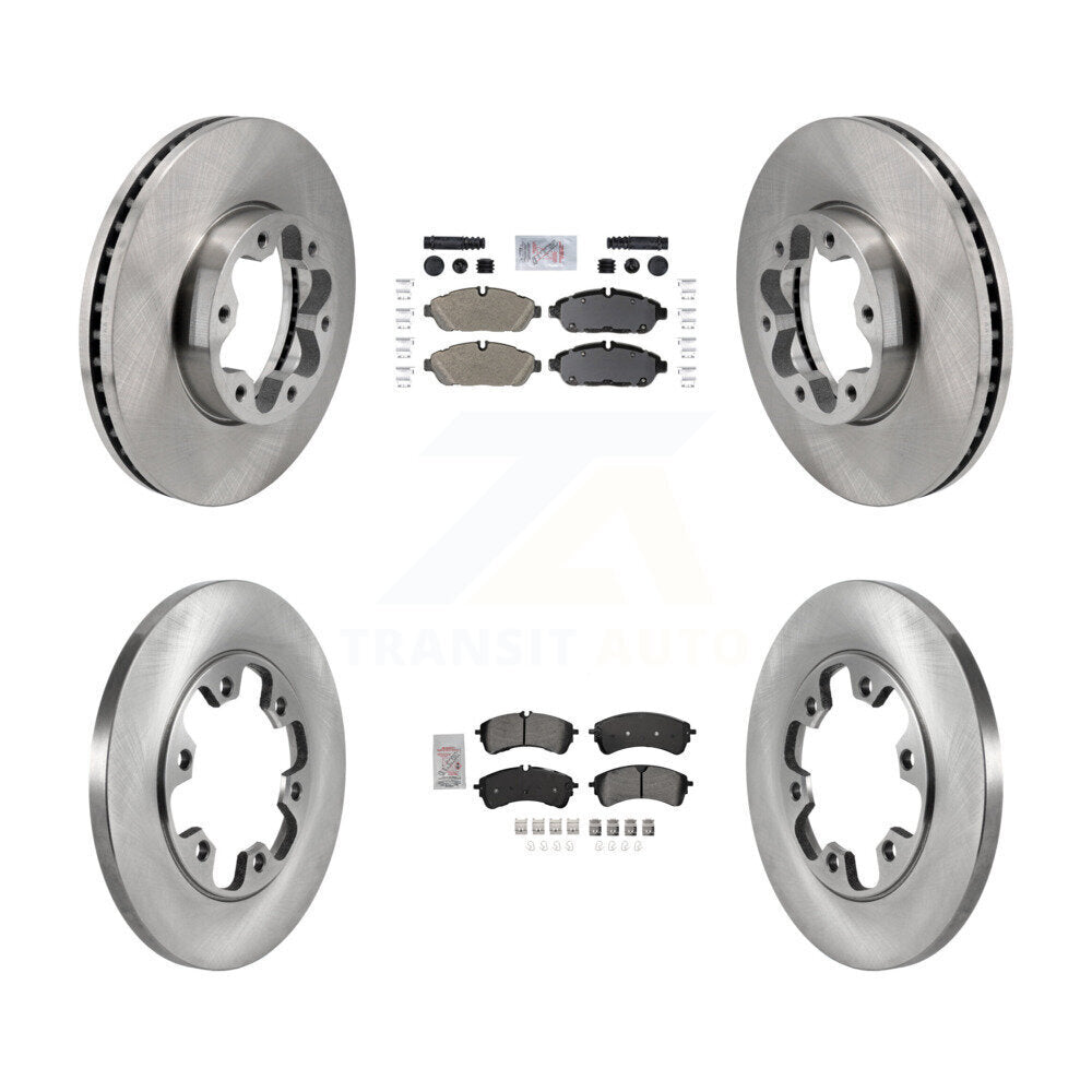 Front Rear Semi-Metallic Pad Brake Rotor Kit For Ford Transit-250 Transit-150 Transit-350 K8A-107719