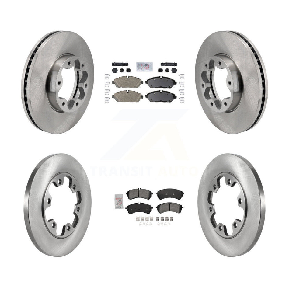 Front Rear Semi-Metallic Pad Brake Rotor Kit For Ford Transit-250 Transit-150 Transit-350 K8A-107719