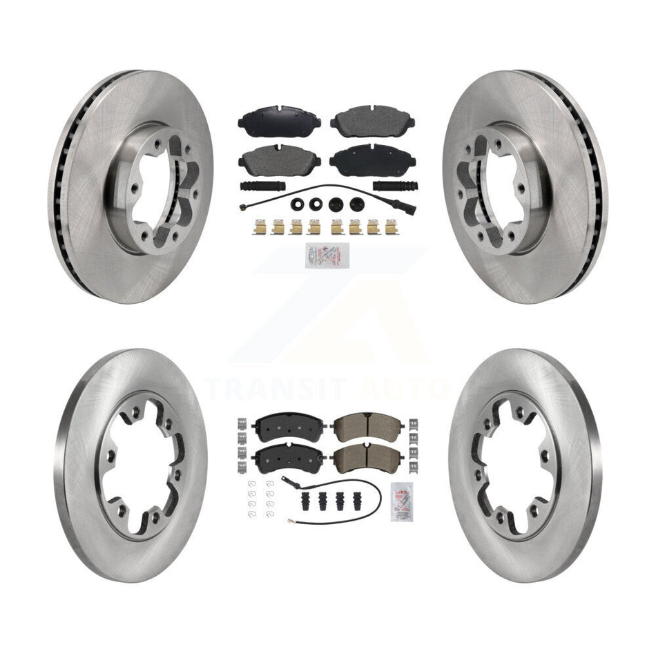 Front Rear Semi-Metallic Pad Brake Rotor Kit For Ford Transit-250 Transit-150 Transit-350 K8A-107720