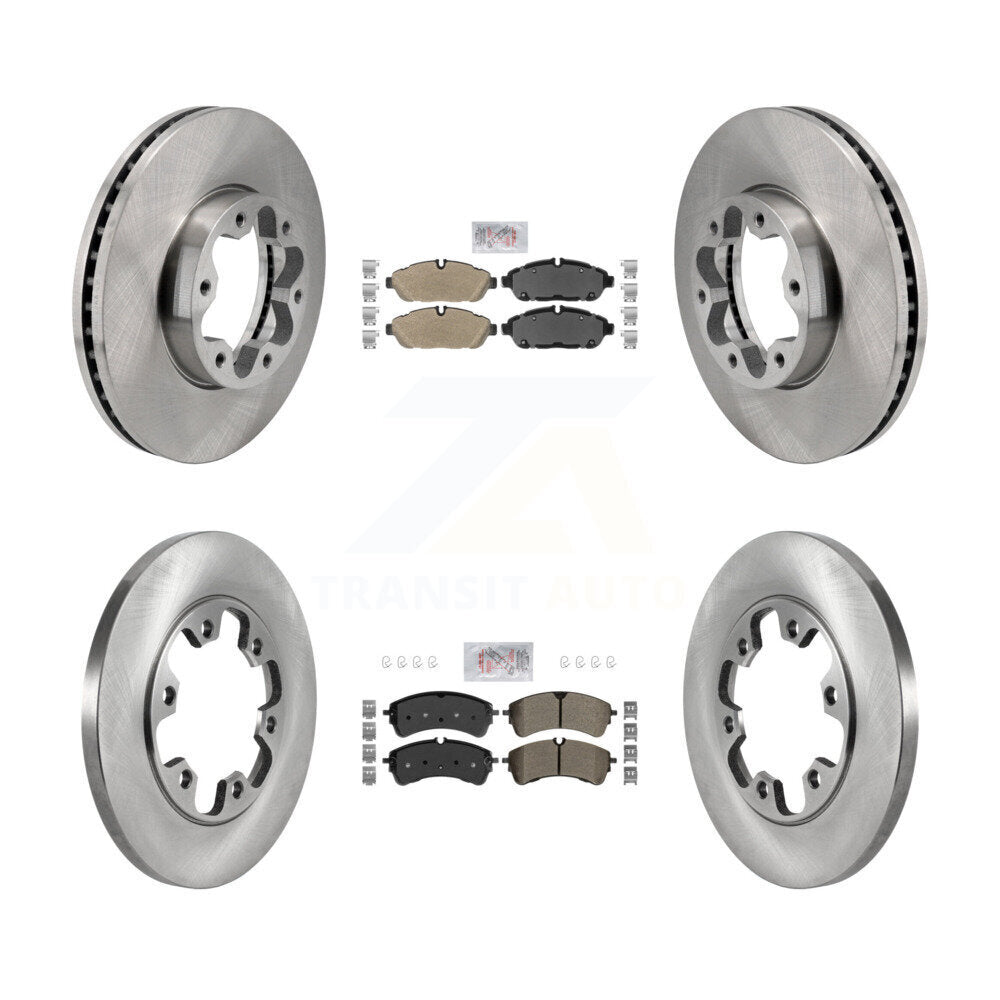 Front Rear Semi-Metallic Pad Brake Rotor Kit For Ford Transit-250 Transit-150 Transit-350 K8A-107722