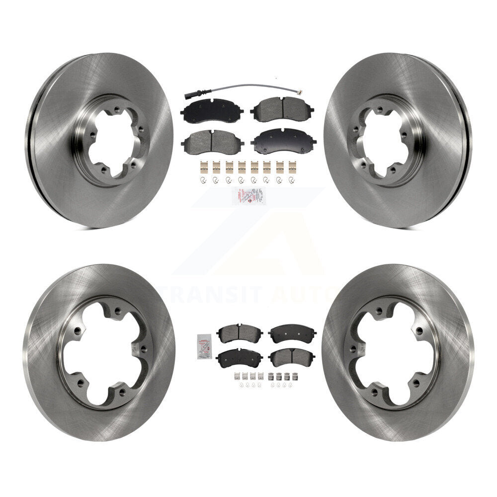 Front Rear Semi-Metallic Pad Brake Rotor Kit For Ford Transit-250 Transit-350 Transit-150 K8A-107725